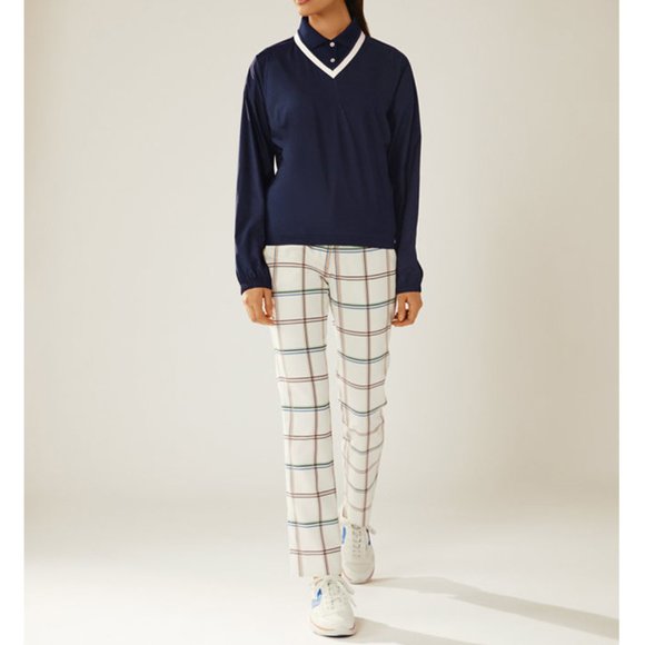 NWT Tory Burch V-Neck Windshirt Navy Colo - Picture 3 of 4